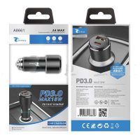 Cargador USB Rapido Coche Type-C 5V 3A/9V 2A/12V 1.5A 18W