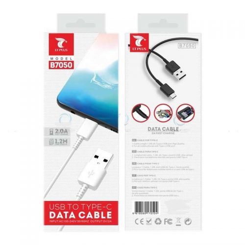 Cable USB a TypeC 3A 1m