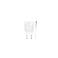 Cargador USB con cable Micro USB 5V 2.4A (BLANCO)