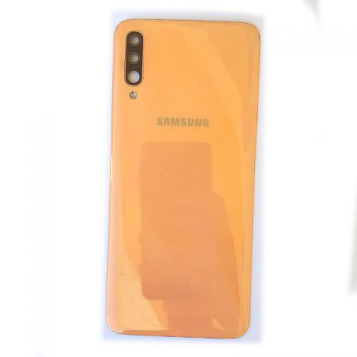 Tapa trasera con lente para Samsung Galaxy A70 A705 (Naranja)
